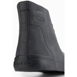 Ombre Men's high-top sneakers with matte texture and embossed logo - black | shoptok.hr