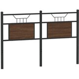 Maison Chic Posteljno vzglavje - Vzglavna omarica rjavi hrast 137 cm inženirski les in jeklo, (22077484) Cene