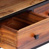 In TV ormarić od masivnog obnovljenog drva i čelika 120x30x40 cm | shoptok.hr