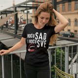 Pozitiva_Kreativa Ženska majica "Hoću sad i hoću sve", Crna Cene