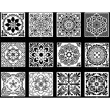INF 12-delna šablona Mandala Šablone za slikanje mandal za večkratno uporabo Model 1, (21297953) Cene