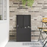  Zunanja shranjevalna škatla Črna 55 x 50,5 x 50 cm Jeklo, (5000273176) | Shoptok.si