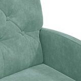  Blagovačke stolice s kotačima 2 pcs zelena boja mora Baršun | shoptok.hr