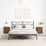  Zidni noćni ormarići 2 kom smeđa boja hrasta 38x34x40 cm | shoptok.hr