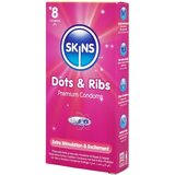 Skins KONDOMI Dots & Ribs 8/1 Cene