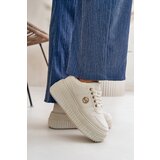 Boto Sneakers Women's Sports Shoes Insulated On Massive Sole Beige Verissha | Shoptok.si