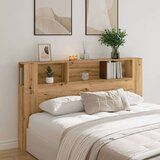 vidaXL Uzglavlje s ormarićem boja hrasta 180x18,5x102,5 cm drveni | shoptok.hr