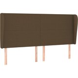 Maison Chic vzglavna omarica - nočna omarica - posteljna omarica z ušesi temno rjavo 163x23x118/128 cm blago, (21711235) | Shoptok.si