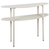 Siva kovinska stranska mizica 28x90 cm Riqueza –