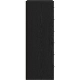  Komoda sa 6 ladica crni hrast 50x34x96 cm inženjersko drvo | shoptok.hr