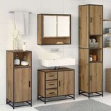  Set namještaja za kupaonicu s ladicama 3 pcs Umjetnički hrast | shoptok.hr