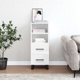 vidaXL Komoda sjajna bijela 34 5 x 34 x 90 cm od konstruiranog drva | shoptok.hr