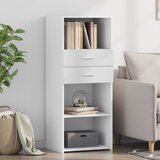 vidaXL Visoka omara bel 50x42,5x124 cm inženirski les Cene