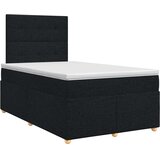  Boxspring krevet s madracem Crna 120 x 190 cm Tkanina | shoptok.hr