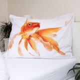 Jerry Fabrics Bela/oranžna enojna bombažna otroška posteljnina 140x200 cm Goldfish – | Shoptok.si