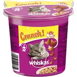 Whiskas 2 + 1 gratis! priboljški za mačke - Crunch s piščancem, puranom & raco (15 x 100 g)
