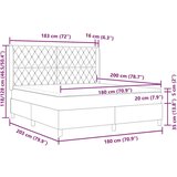 Box spring krevet s madracem Ružičasta 180 x 200 cm Baršun | shoptok.hr