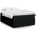  Krevet s oprugama i madracem crni 140 x 190 cm od tkanine | shoptok.hr