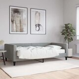  Dnevni krevet s madracem svjetlosivi 100 x 200 cm od tkanine Cijene
