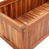 vidaXL Visoka greda z oporno mrežo 85x38x150 cm trden akacijev les | Shoptok.si