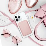  Kožni magnetski novčanik Mag Wallet svijetlo ružičaste boje | shoptok.hr
