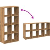 Pregrada s knjižno omaro artisan hrast 69,5x29x137,5cm inž. les Slike