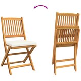  Sklopiva stolica s jastukom 6 pcs Bijelo 49 x 57,5 x 92 cm | shoptok.hr