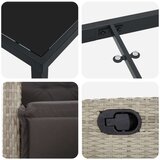 vidaXL Set od 5 kom vrtnih stolica svjetlosiva poli ratan | shoptok.hr