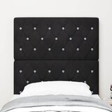  LED glava kreveta s LED trakama s uzglavljem Crna 80 cm Baršun | shoptok.hr