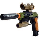 Vojni set za igru sa pištoljem, nožem i značkom Silencer | Shoptok.si