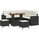  Sjedeća garnitura za vrt 8 kom. Crna poliratan 90 x 55 x 71 cm | shoptok.hr