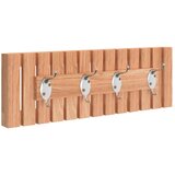  Zidna vješalica 42 x 8,5 x 14 cm od masivnog drva oraha | shoptok.hr