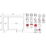 Male kuće Drvena vrtna kuća ANDREA 470 × 295 cm sa šindrom | shoptok.hr