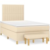  The Living Store Box spring postelja z vzmetnico krem 120x200 cm blago - Box Spring Postelja, (21450021) | Shoptok.si