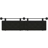  Držeće uzglavlje Zidne Crna 170 x 55 x 5 cm Lažna koža - Crna 160 cm bez LED | shoptok.hr