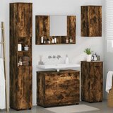  Set namještaja za kupaonicu 5 kom. Dimljeni hrast Smeđa 35 x 30 x 192 cm | shoptok.hr