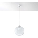  Sollux SL.0248 - Luster na sajli BALL 1xE27/15W/230V prečnik 30 cm proziran/sjajni hrom | Eponuda.com
