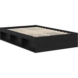  Krevetna konstrukcija Crna 120 x 190 cm Čvrsto borovo drvo | shoptok.hr