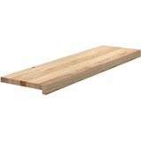  Gazišta za stepenice 4 kom od netretirane masivne hrastovine Smeđa 90 x 30 x 2 cm | Shoptok.si