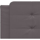  Posteljni okvir z vzglavjem siva 200x200 cm umetno usnje | Shoptok.si