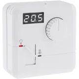 stenski termostat 7A beli lcd zaslon 5-30°C 110-230V