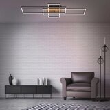 BRILO led prigušiva plafonska lampa frame LED/51W/230V crna/smeđa + daljinski upravljač | Eponuda.com