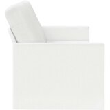 SOFA za 3 osobe Bijela 190 x 81 x 82 cm Tkanina Slike