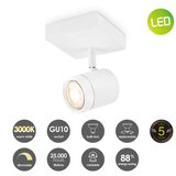  LED prigušiva spot svetiljka MANU 1xGU10/5,8W/230V bela | Eponuda.com
