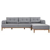 Atelier Del Sofa ugaona garnitura Vina Corner Grey Atlantic Pine