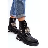 Boto Women's insulated work boots decorated black Lennen | shoptok.hr