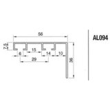Homeware Aluminijska vodilica s maskom bijela 2 kanalice 300 cm | shoptok.hr