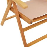  Vrtni naslonjači 4 kom smeđesivi od tkanine i masivnog drva | shoptok.hr