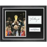  Vicente del bosque signed photo framed 16"x12" spain autograph memorabilia coa Cene