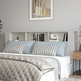 Maison Chic vzglavna omarica - nočna omarica - posteljna omarica betonsko siva 220x18,5x104,5 cm, (21706038) | Shoptok.si